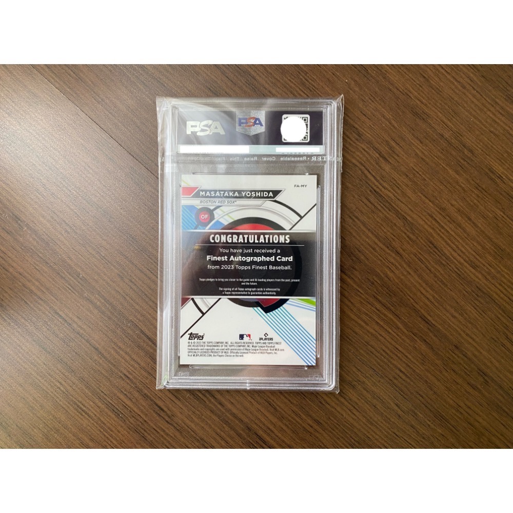TOPPS RC 吉田正尚 Yoshida PSA10 簽名 簽名卡 限量25張 /25 auto10 psa9 鑑定卡-細節圖2