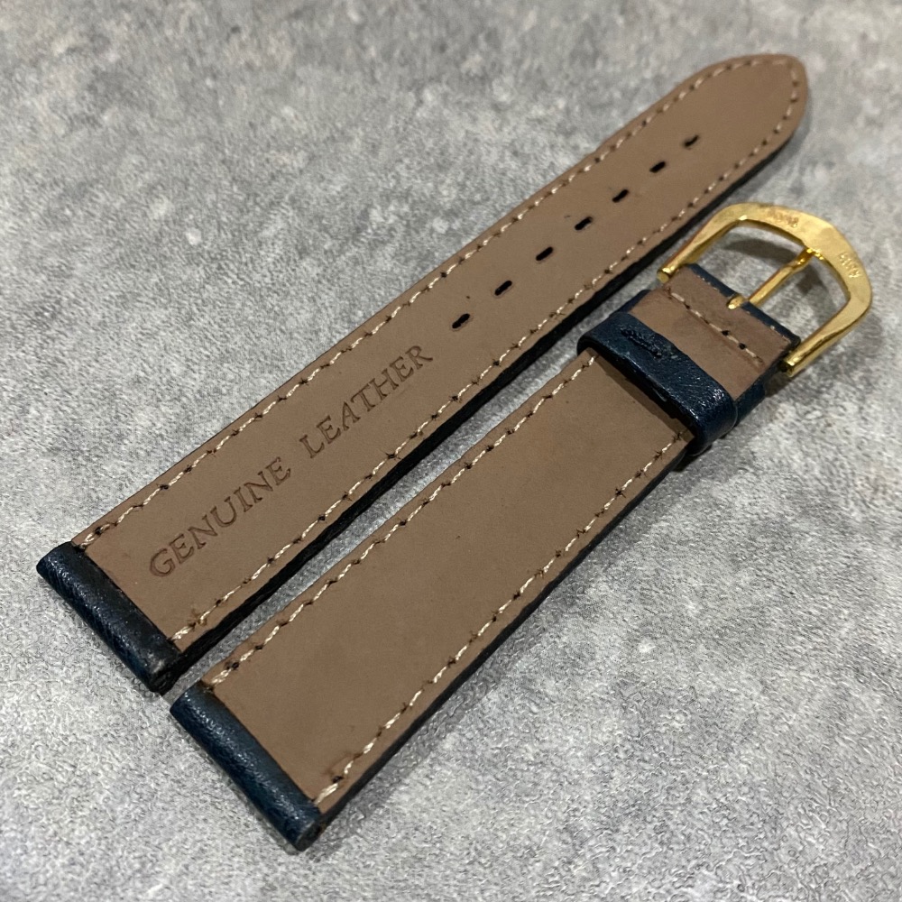 現貨 高質感 鴕鳥皮 鴕鳥皮紋路 皮錶帶 錶帶 稀少 老物 18MM 12MM 黑色 綠色 藍色 古董錶 精工 GS-細節圖4