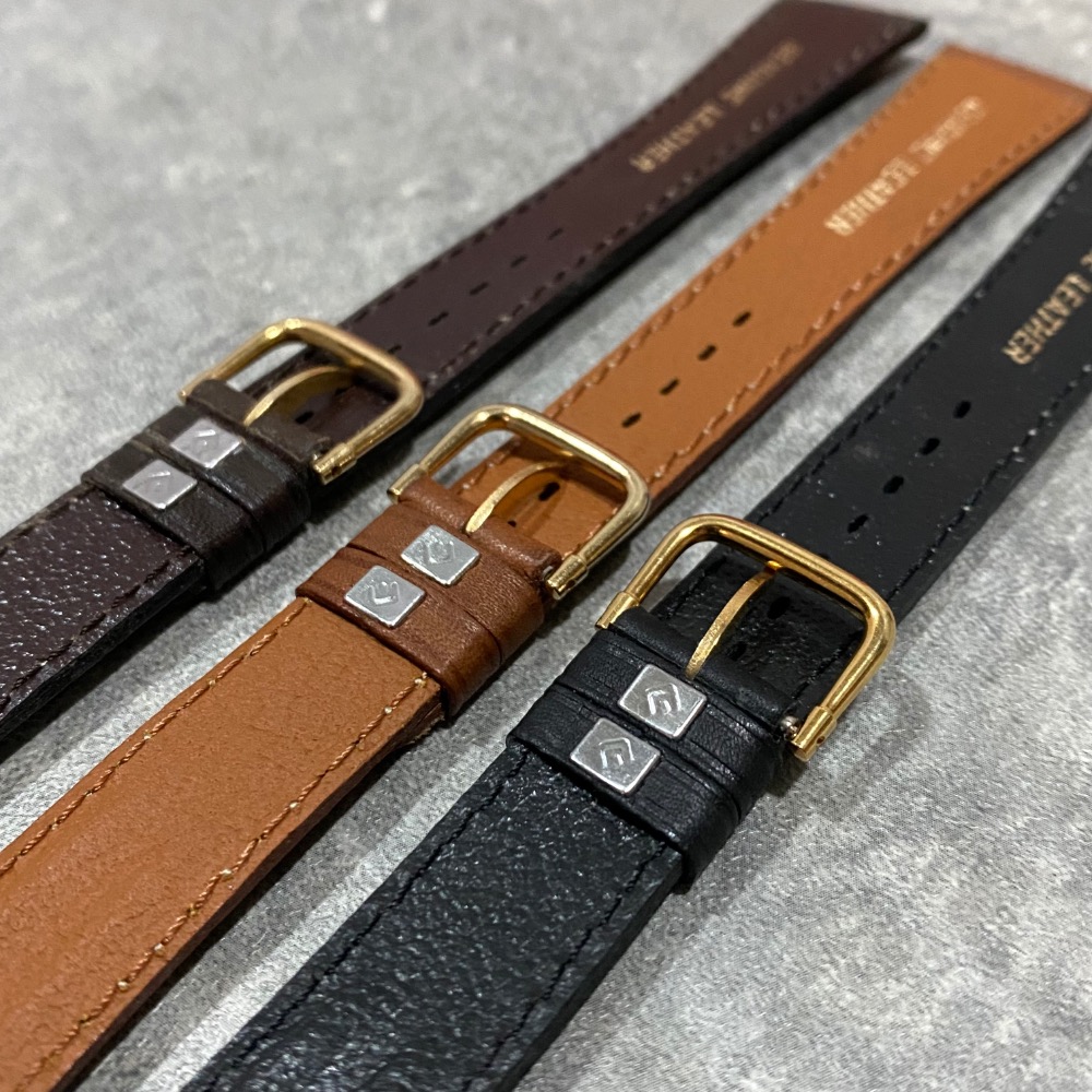 現貨 全新 法國 法國製 🇫🇷 COBRA 皮錶帶 黑色 咖啡色 棕色 深棕 18MM 修身 12MM 錶帶 絕版-細節圖2