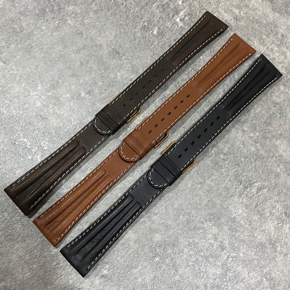 現貨 全新 法國 法國製 🇫🇷 COBRA 皮錶帶 黑色 咖啡色 棕色 深棕 18MM 修身 12MM 錶帶 絕版-細節圖5