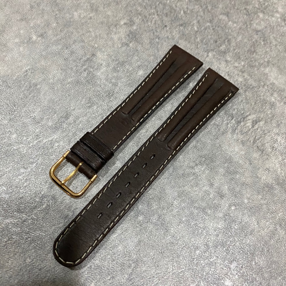 現貨 全新 法國 法國製 🇫🇷 COBRA 皮錶帶 黑色 咖啡色 棕色 深棕 18MM 修身 12MM 錶帶 絕版-細節圖6