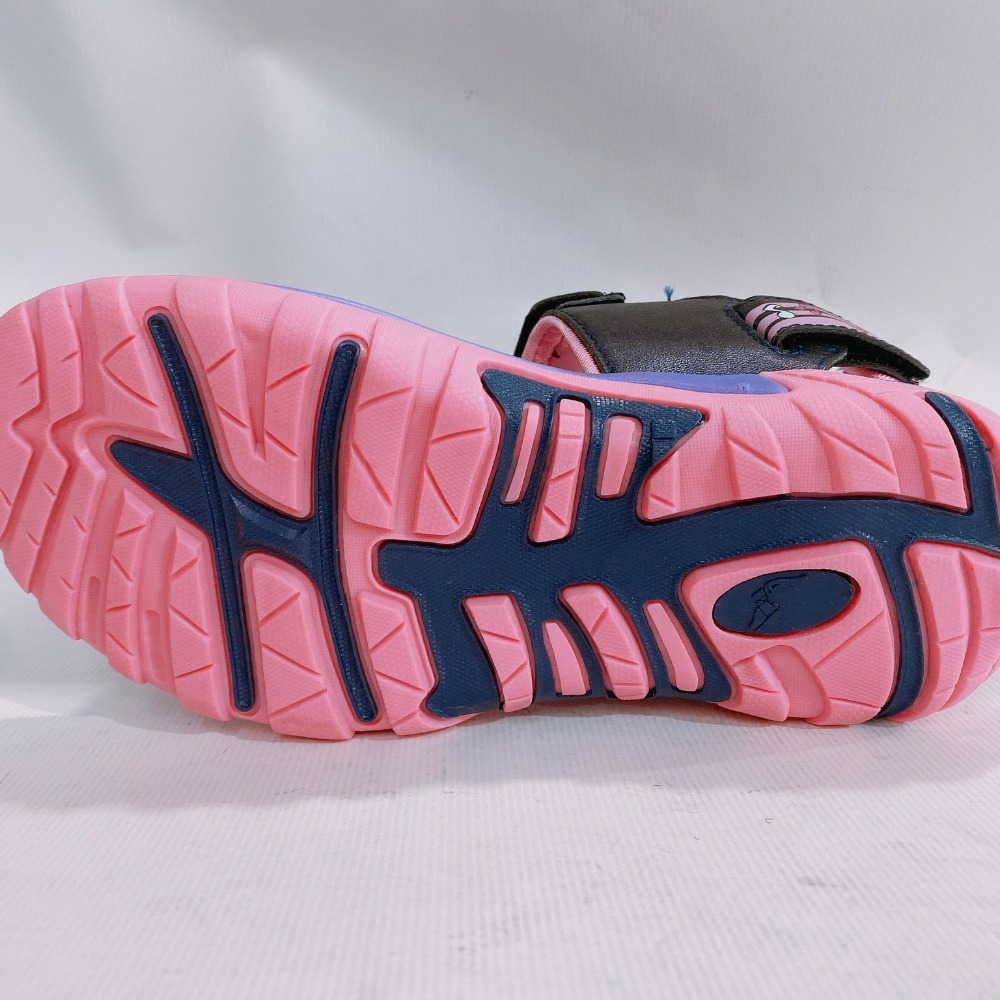 金英鞋坊 GOODYEAR固特異 童款繽紛樂章系列2WAY磁扣涼拖兩用鞋 18857-黑紫 超低直購價390元-細節圖6