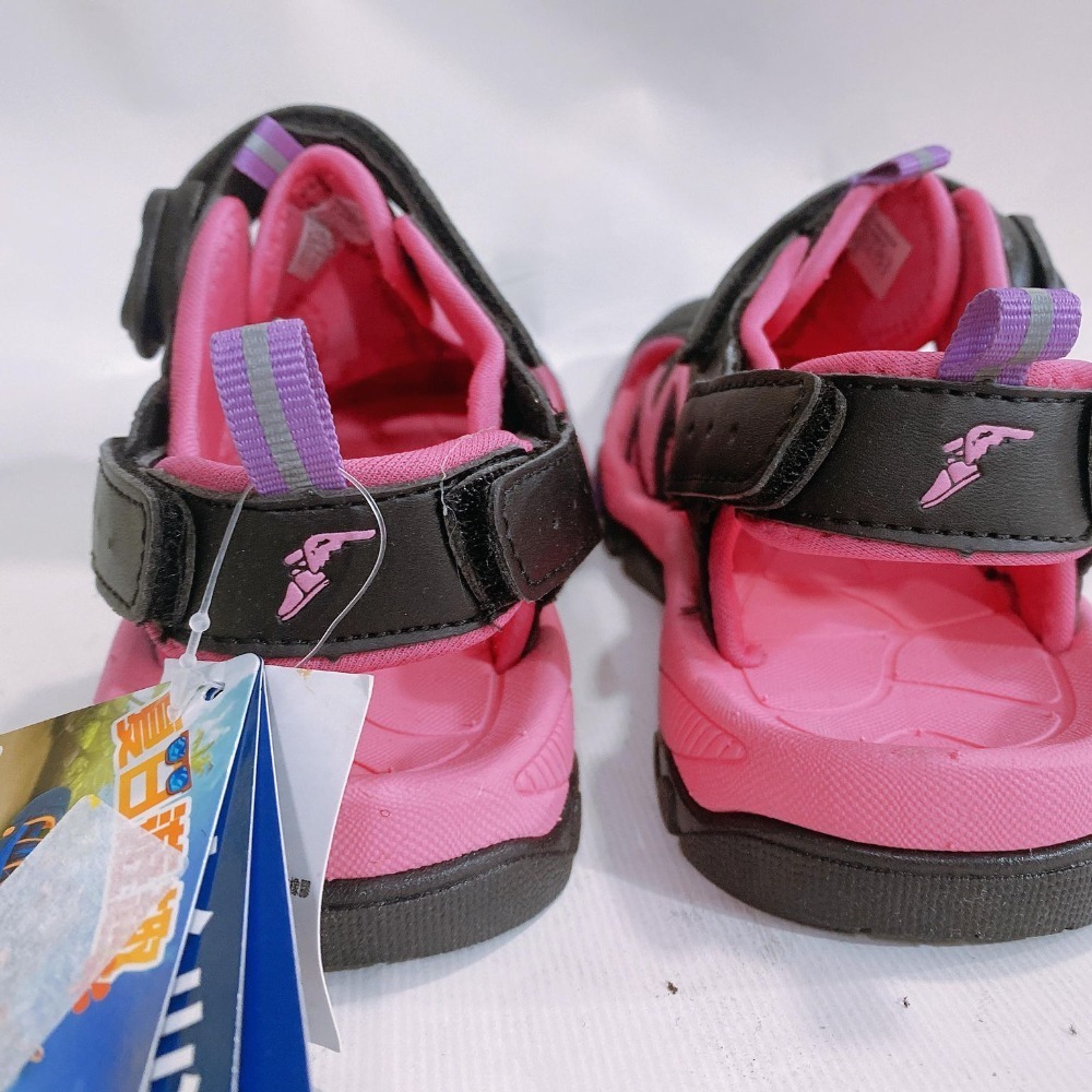 金英鞋坊 GOODYEAR固特異 童款夏日遊趣系列護趾磁扣涼拖兩用鞋 18862-黑桃 超低直購價390元-細節圖7