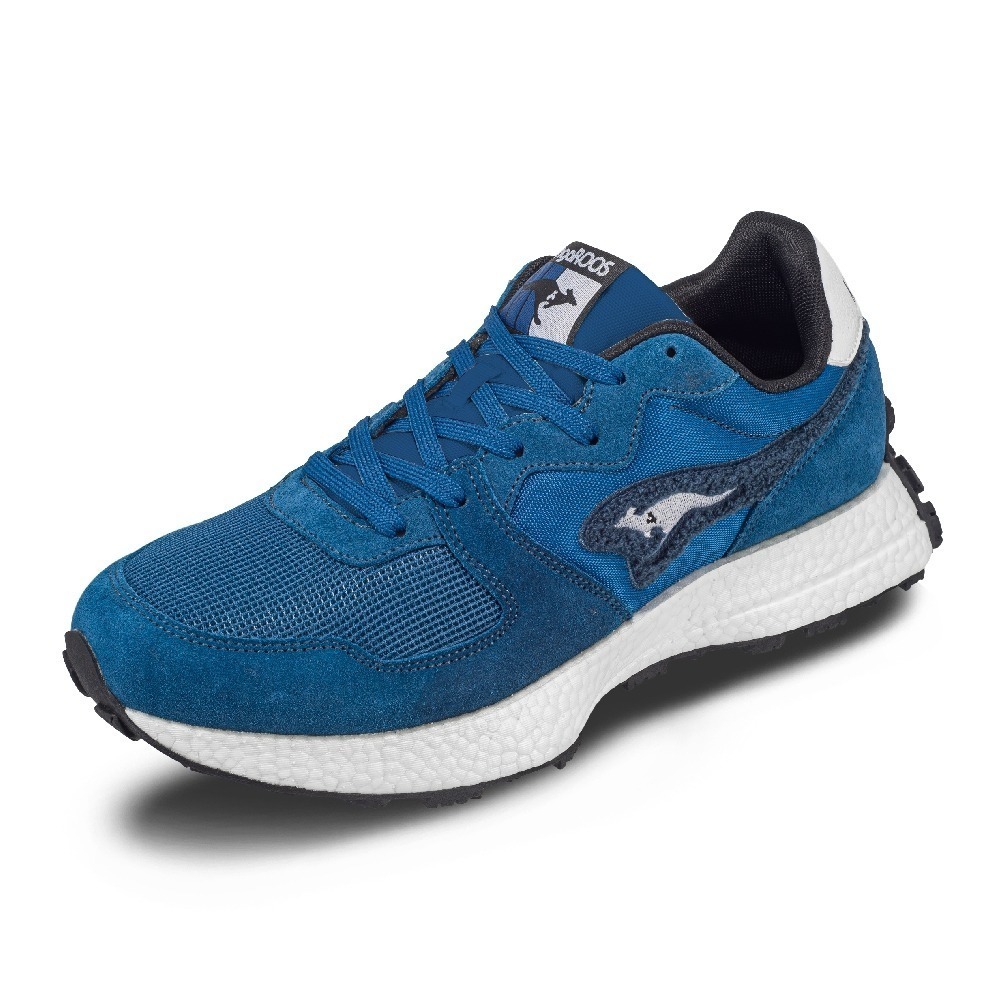 金英鞋坊~ KangaROOS美國袋鼠鞋 男時尚經典NEWTRO復古潮流運動鞋 21216-迷霧藍 超低直購價890元-細節圖2