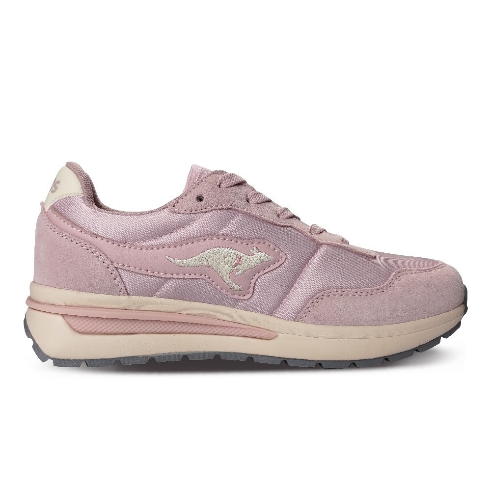 金英鞋坊~KangaROOS 女款INVADER86輕量拼接復古慢跑鞋 21323-粉 超低直購價890元-細節圖3