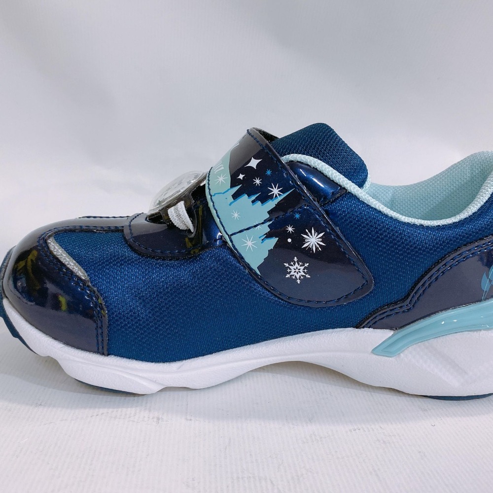 金英鞋坊~ Moonstar 月星 女童迪士尼聯名系列寬楦冰雪奇緣機能輕跑鞋 12825-深藍 超低直購價690元-細節圖5