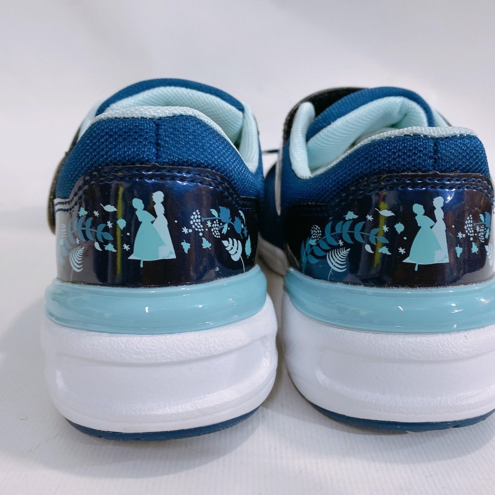 金英鞋坊~ Moonstar 月星 女童迪士尼聯名系列寬楦冰雪奇緣機能輕跑鞋 12825-深藍 超低直購價690元-細節圖7