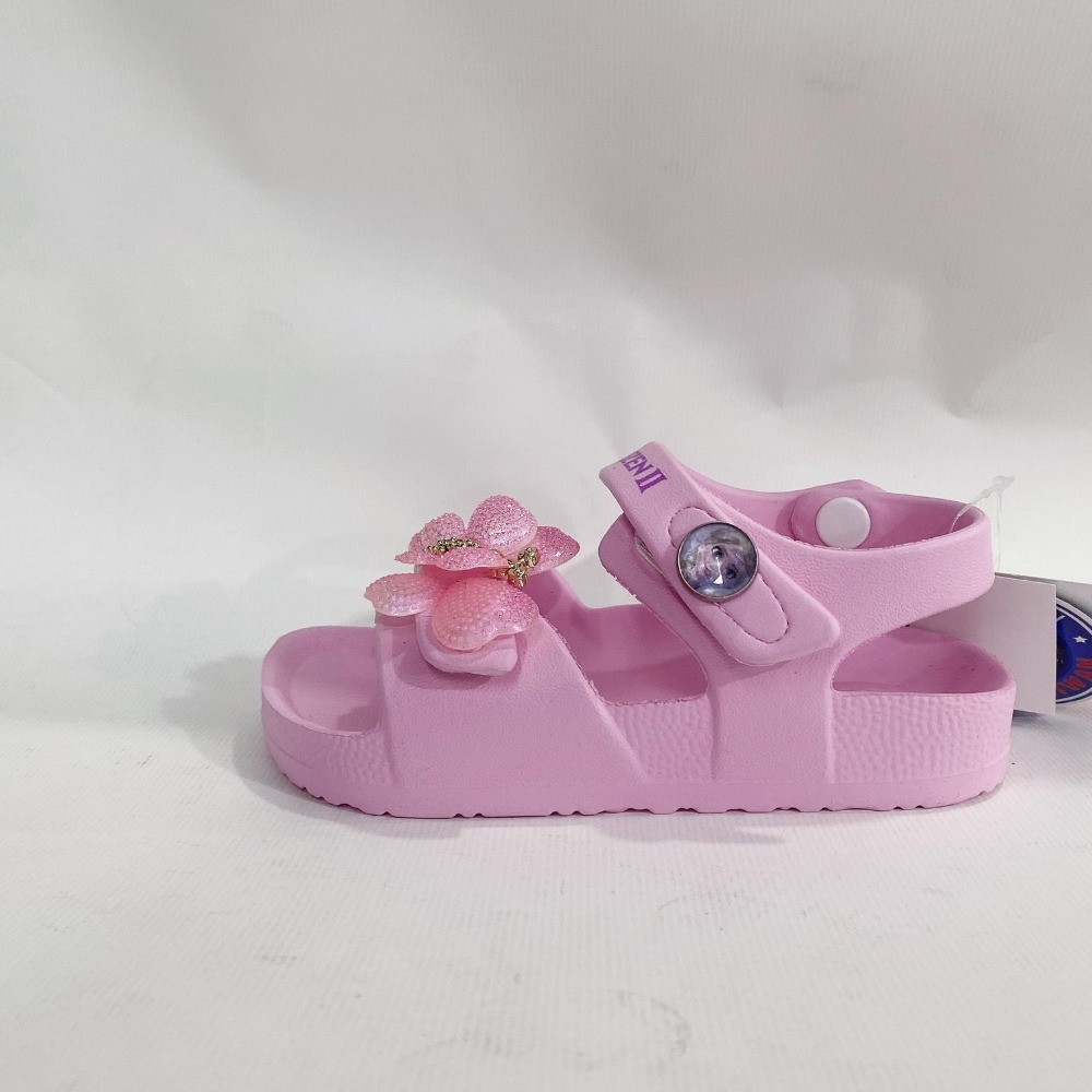 金英鞋坊~ FROZEN II冰雪奇緣 童款防水超輕量涼鞋 14153-粉 台灣製造 超低直購價250元-細節圖2