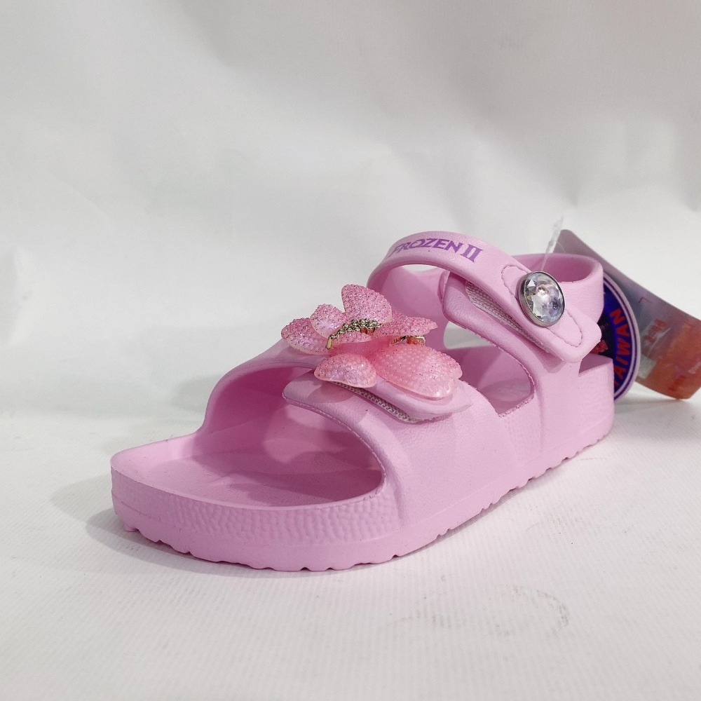 金英鞋坊~ FROZEN II冰雪奇緣 童款防水超輕量涼鞋 14153-粉 台灣製造 超低直購價250元-細節圖3