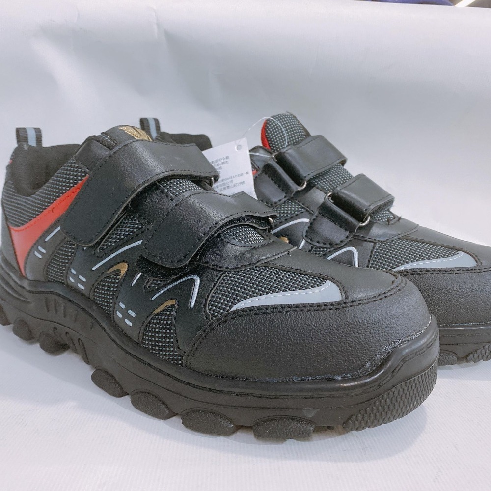 金英鞋坊~ Hanama悍馬 男款防穿刺多功能魔鬼粘鋼頭安全鞋 619-黑紅(台灣製造) 超低直購價980元-細節圖3
