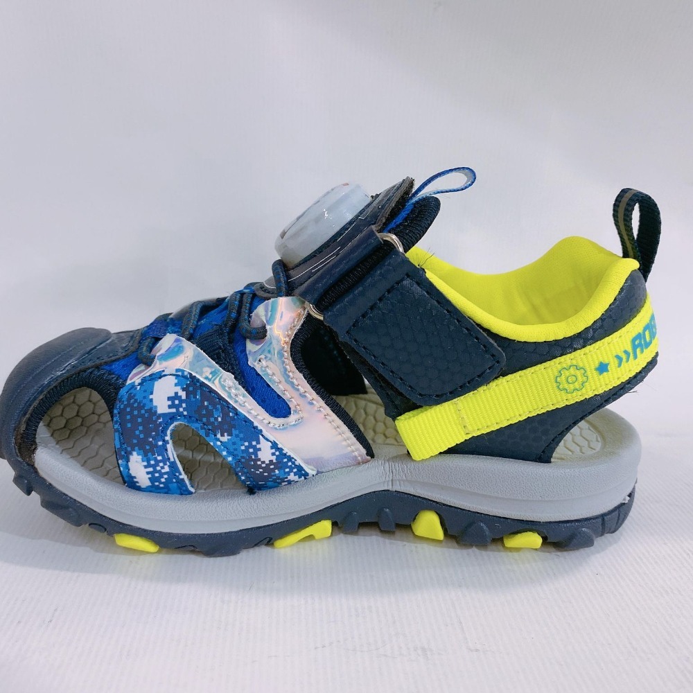 金英鞋坊~ 救援小隊變形警車POLI 羅伊 電燈護輕量涼鞋(台灣製造) 10226-藍綠 超低直購價299元(有燈)-細節圖5