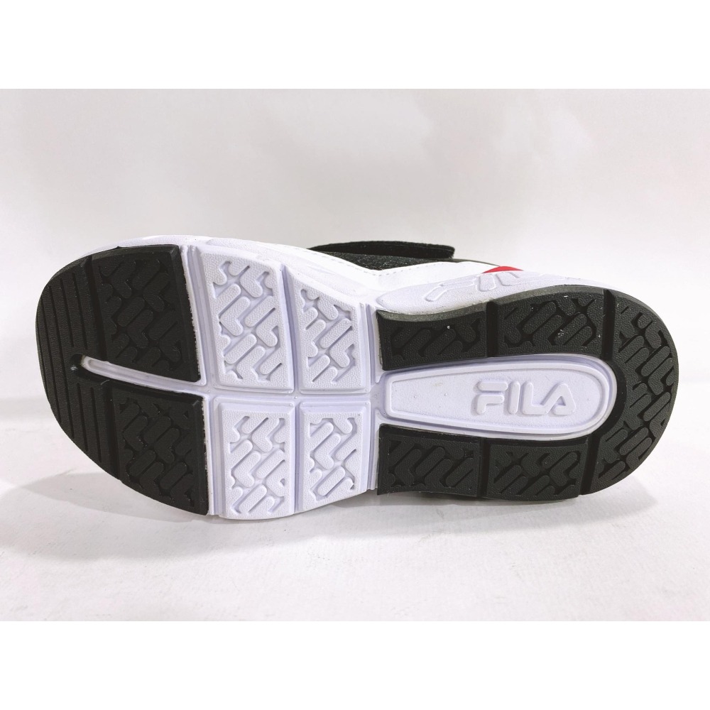 金英鞋坊~FILA 男童 輕量4大機能慢跑運動鞋(足弓支撐鞋墊) 2-J832W-020-黑紅 超低直購價850元-細節圖6