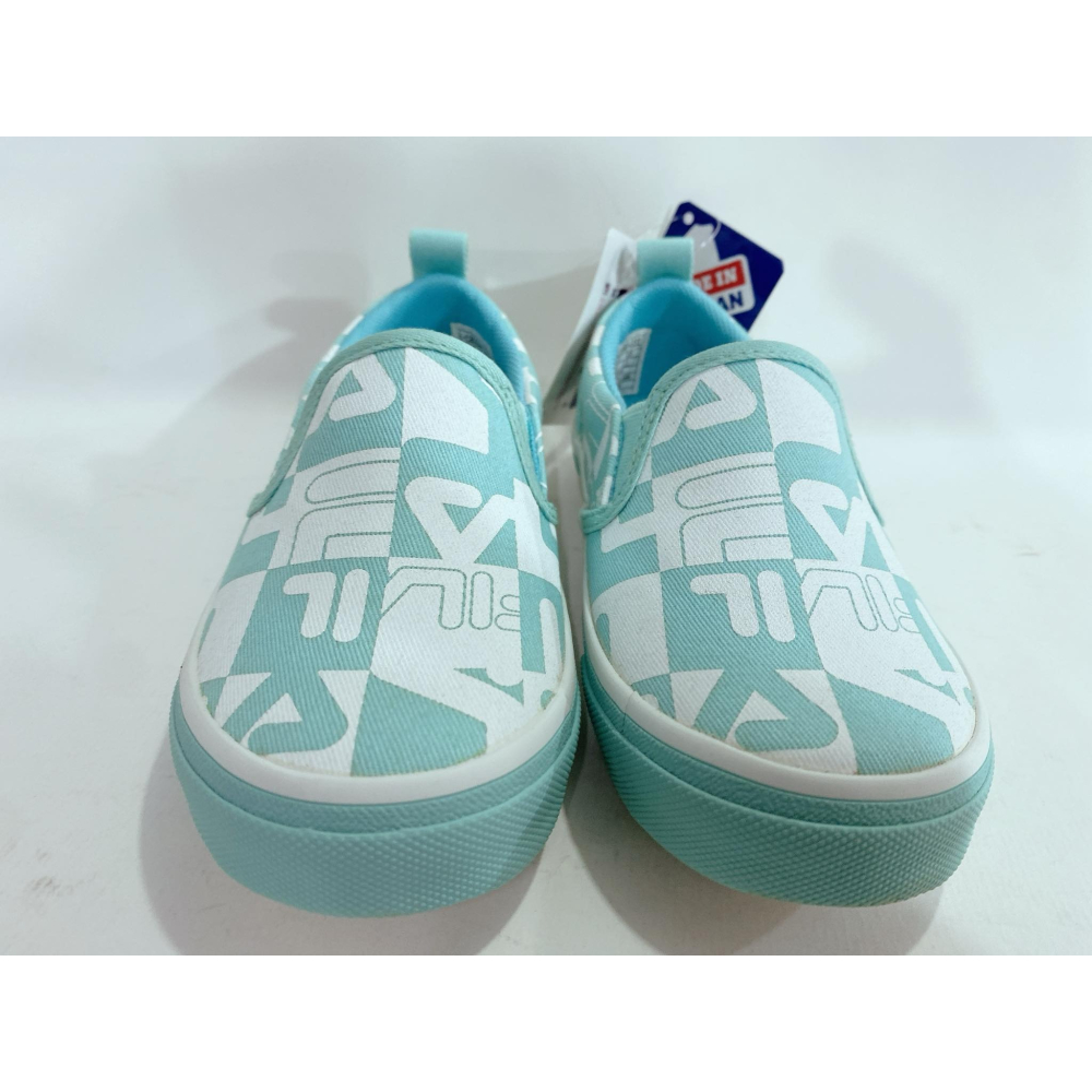 北台灣大聯盟 FILA 女童加硫帆布鞋/親子鞋(台灣製造) 2-C826W-331-水藍 超低直購價590元-細節圖4