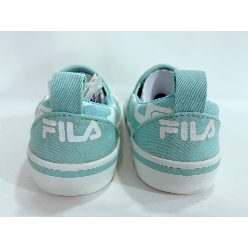 北台灣大聯盟 FILA 女童加硫帆布鞋/親子鞋(台灣製造) 2-C826W-331-水藍 超低直購價590元-細節圖7