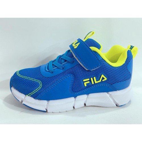 北台灣大聯盟 FILA 男童抗菌防臭輕量慢跑運動鞋(康特杯)3-J803W-336-藍 超低直購價690元