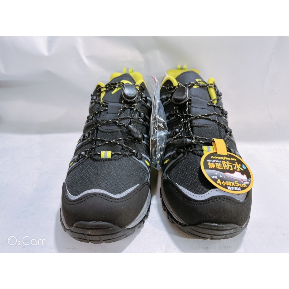 金英鞋坊~ GOODYEAR 男款旅行者專業多功能郊山防水戶外越野健行鞋 23405-黑綠 超低直購價890元-細節圖4