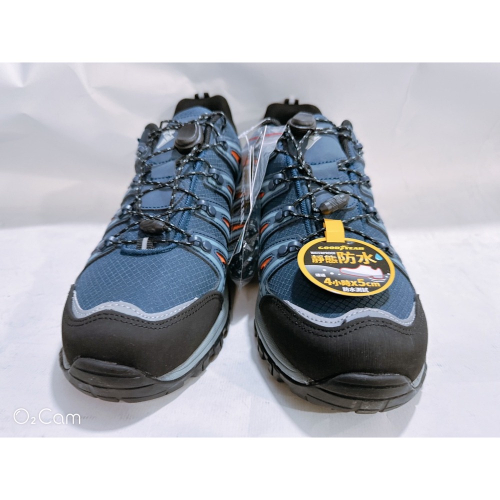 金英鞋坊~ GOODYEAR 男款旅行者專業多功能郊山防水戶外越野健行鞋 23406-藍橘 超低直購價890元-細節圖4