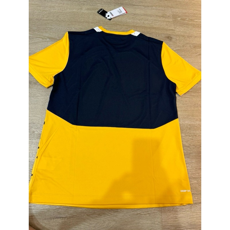 金英鞋坊~LOTTO樂得-義大利第一品牌南款專業網球T-SHIRT LT2173407KM-黃色-白色特價290元-細節圖6