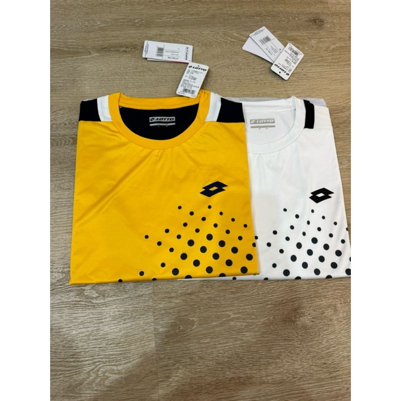 金英鞋坊~LOTTO樂得-義大利第一品牌南款專業網球T-SHIRT LT2173407KM-黃色-白色特價290元-規格圖1