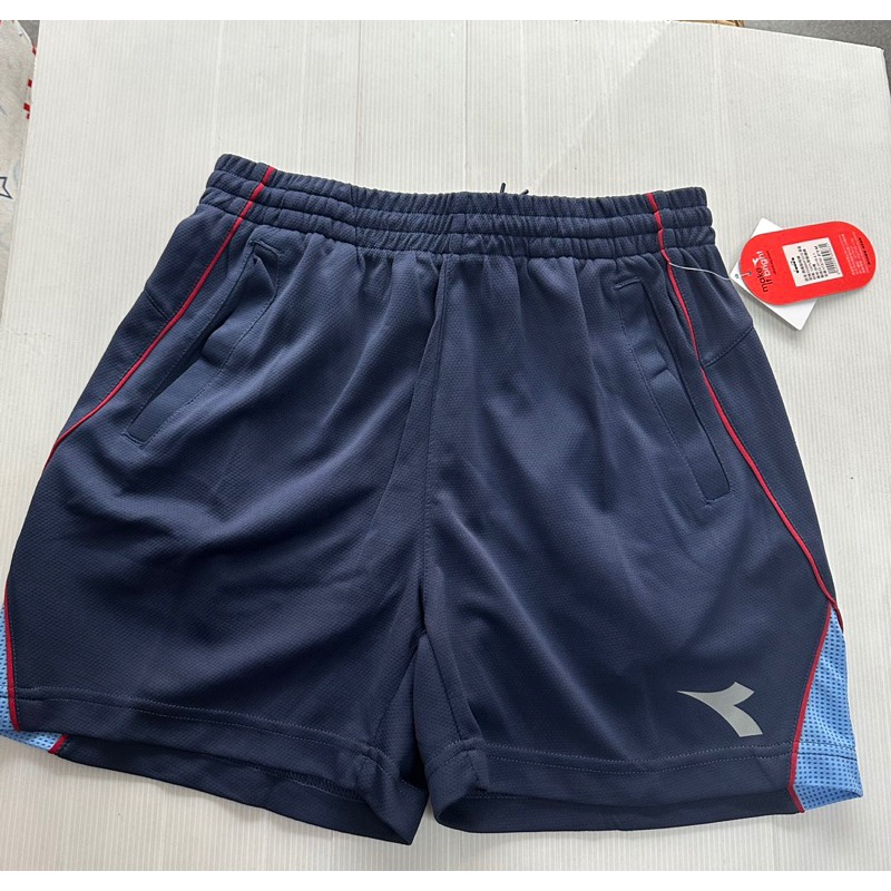 金英鞋坊-DIADORA義大利國寶 男款經典LOGO排汗運動短褲3310-黑 3316-藍MIT台灣製造特價190元-細節圖2