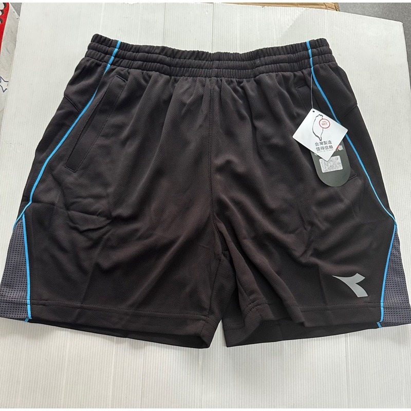 金英鞋坊-DIADORA義大利國寶 男款經典LOGO排汗運動短褲3310-黑 3316-藍MIT台灣製造特價190元-細節圖3