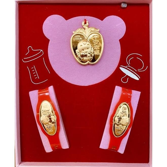 【 金享金飾 】【可愛鼠】金重2分 0.2錢 純金9999 彌月禮盒 彌月金飾 滿月禮盒 黃金彌月禮盒-細節圖2