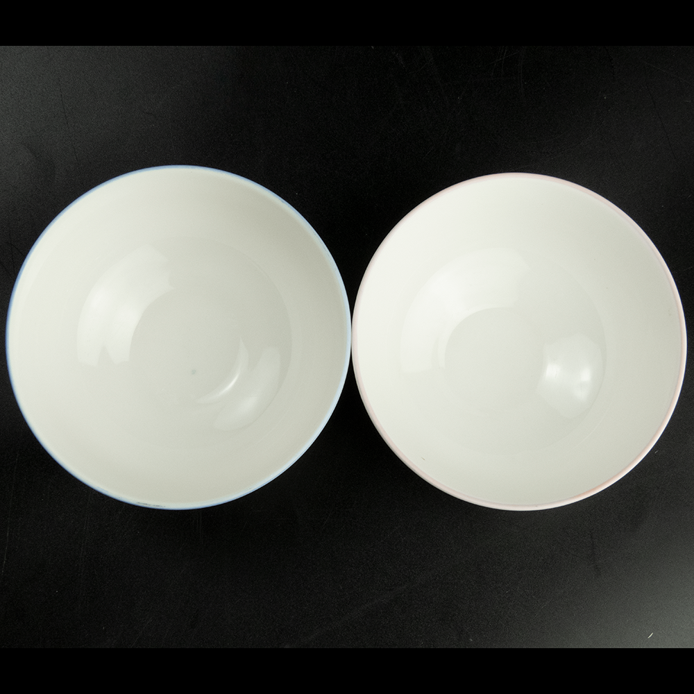 趴趴熊粉.藍花朵陶瓷碗碟 2件一組-細節圖4