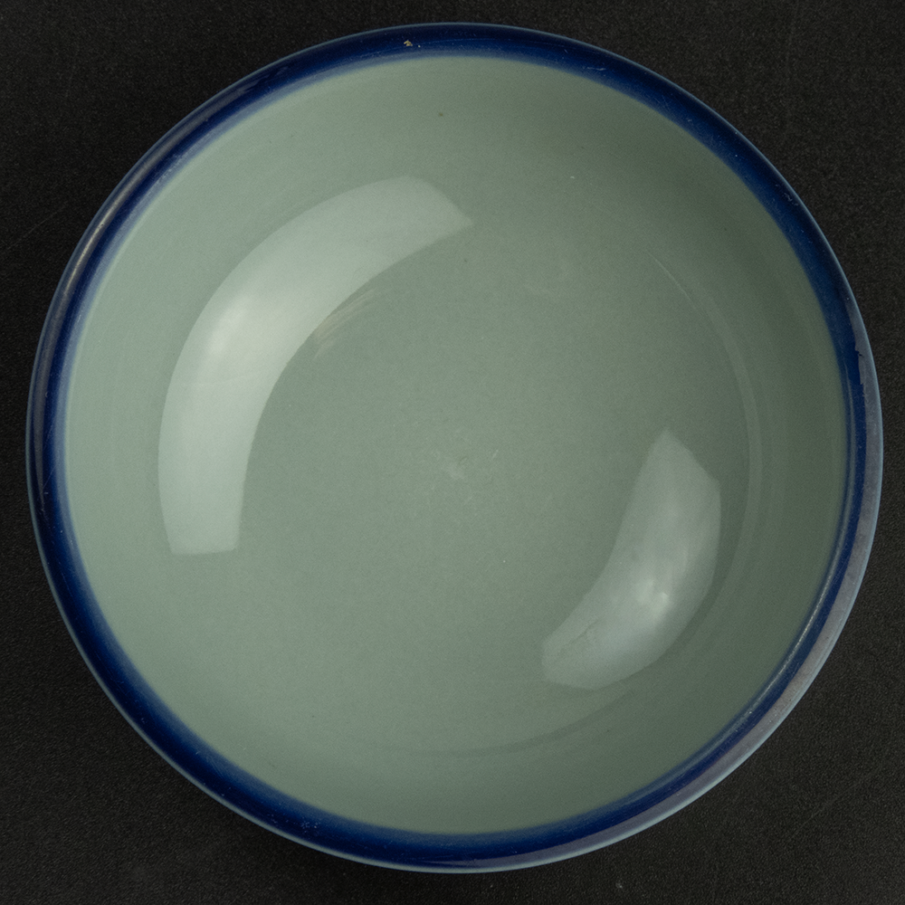 日本淺田窯青藍色藤蔓陶瓷碗-細節圖2