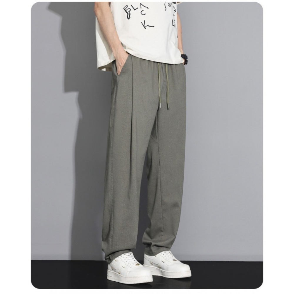 𝔾𝕣𝕒𝕔𝕖 𝕊𝕥𝕦𝕕𝕚𝕠♡男裝♡亞麻休閒直筒褲-規格圖11