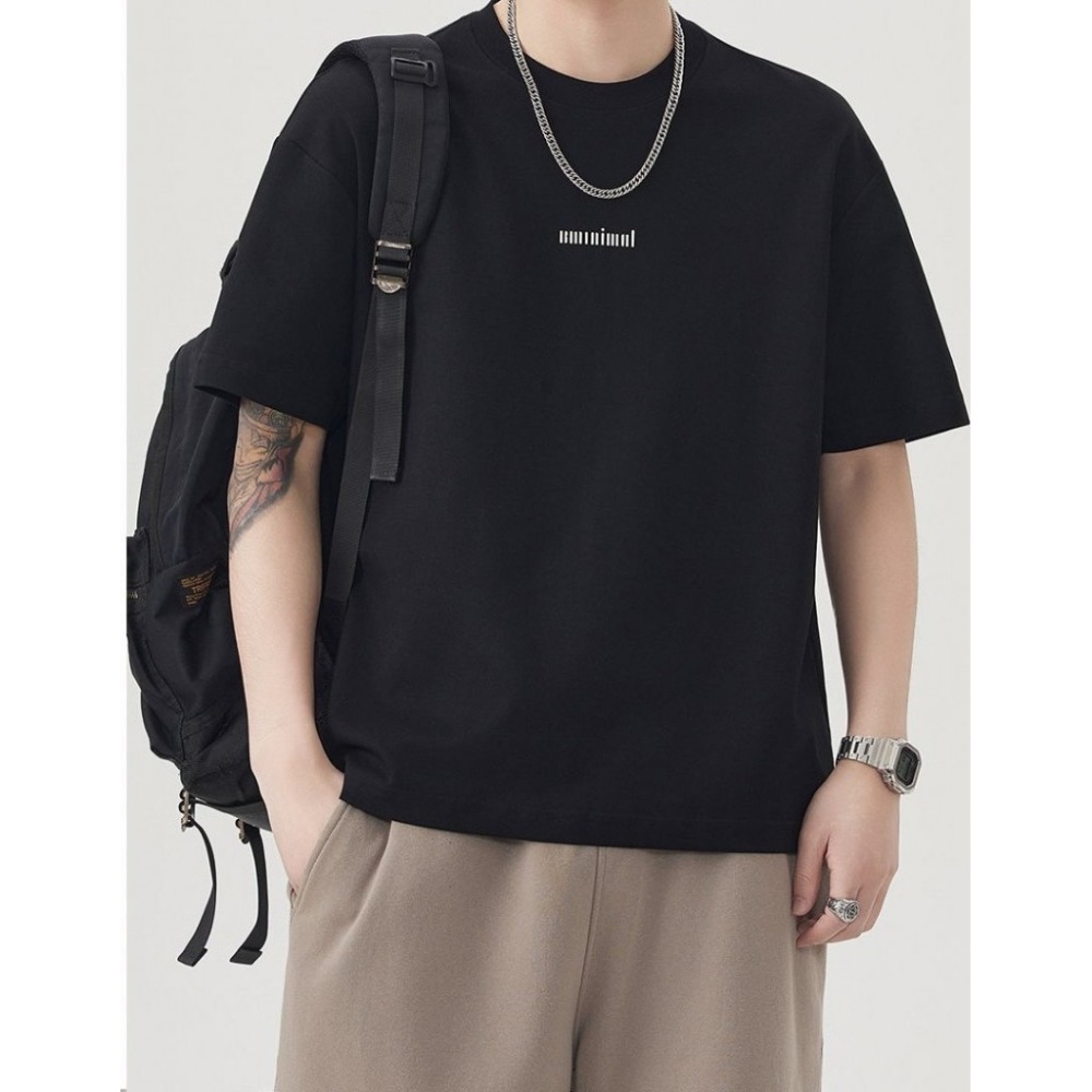 𝔾𝕣𝕒𝕔𝕖 𝕊𝕥𝕦𝕕𝕚𝕠♡男裝♡亂碼設計率性休閒上衣-規格圖7