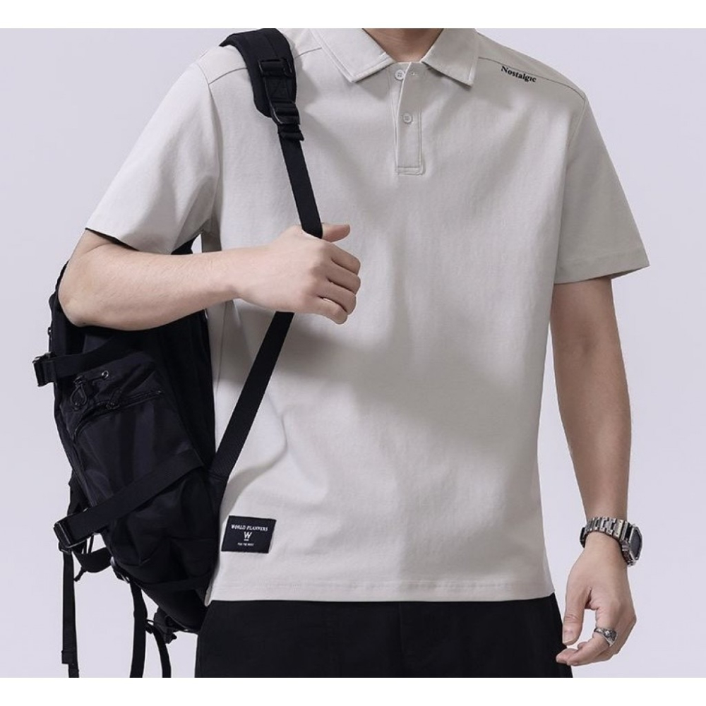 𝔾𝕣𝕒𝕔𝕖 𝕊𝕥𝕦𝕕𝕚𝕠♡男裝♡翻領小標籤POLO衫-細節圖3