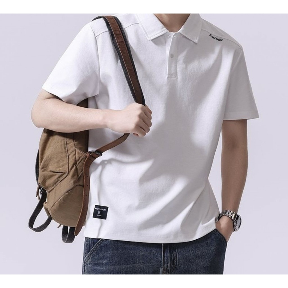 𝔾𝕣𝕒𝕔𝕖 𝕊𝕥𝕦𝕕𝕚𝕠♡男裝♡翻領小標籤POLO衫-細節圖4