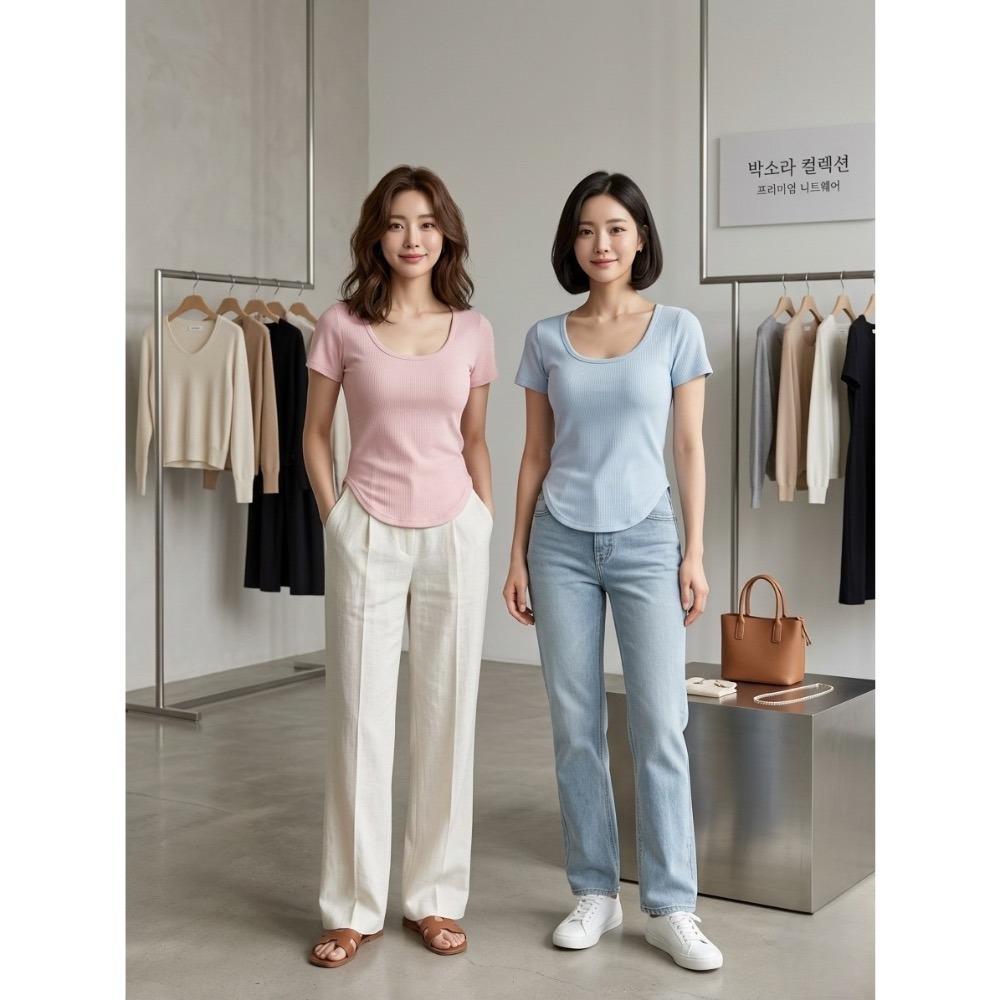 🇰🇷𝔾𝕣𝕒𝕔𝕖 𝕊𝕥𝕦𝕕𝕚𝕠♡上衣♡甜辣下圓弧坑紋上衣-細節圖4