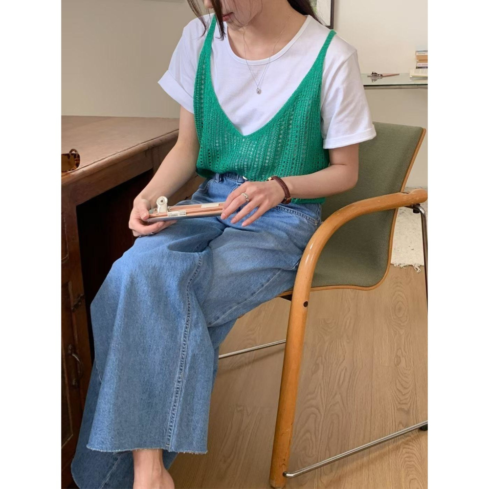 🇰🇷𝔾𝕣𝕒𝕔𝕖 𝕊𝕥𝕦𝕕𝕚𝕠♡上衣♡吊帶針織背心-細節圖3