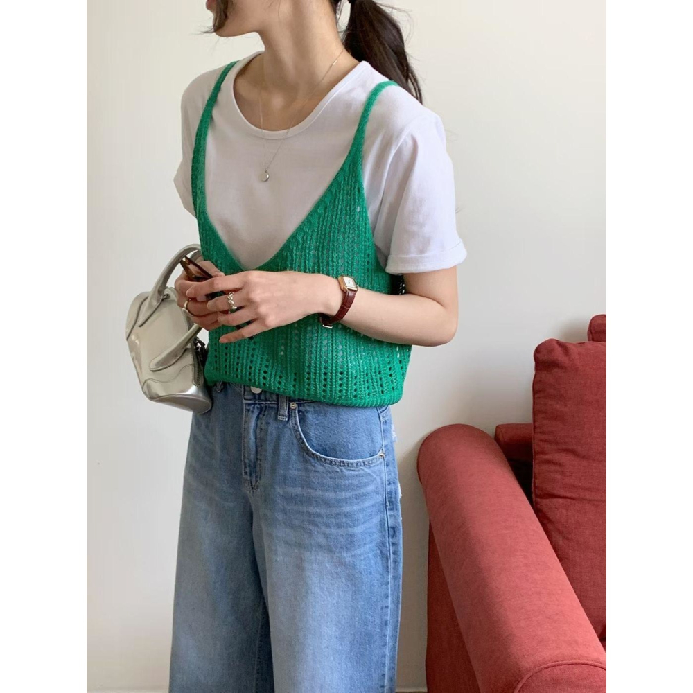 🇰🇷𝔾𝕣𝕒𝕔𝕖 𝕊𝕥𝕦𝕕𝕚𝕠♡上衣♡吊帶針織背心-細節圖7