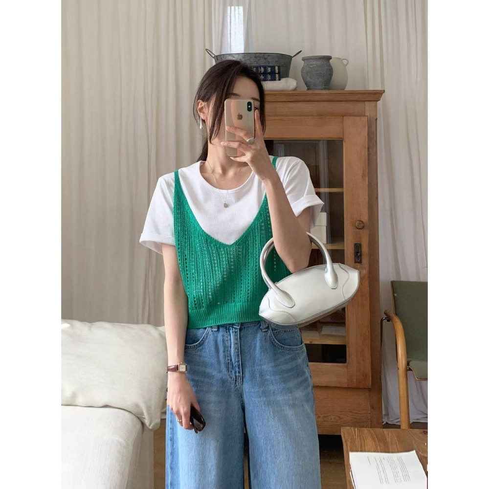 🇰🇷𝔾𝕣𝕒𝕔𝕖 𝕊𝕥𝕦𝕕𝕚𝕠♡上衣♡吊帶針織背心-細節圖9