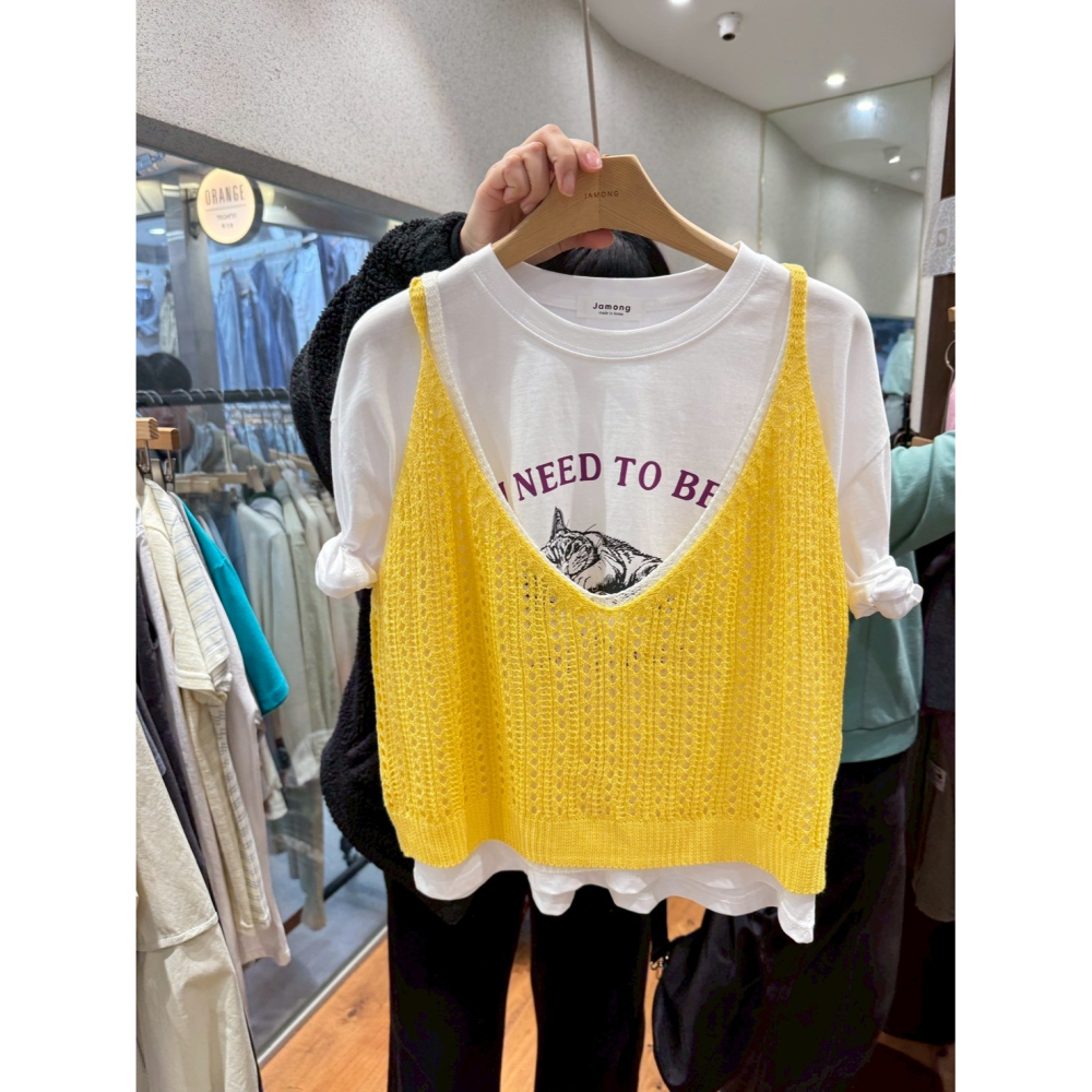🇰🇷𝔾𝕣𝕒𝕔𝕖 𝕊𝕥𝕦𝕕𝕚𝕠♡上衣♡吊帶針織背心-細節圖11