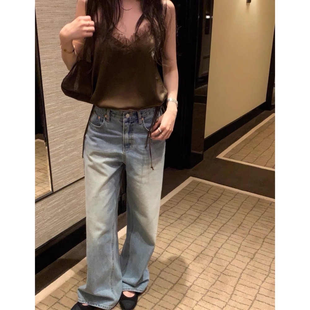 🇰🇷𝔾𝕣𝕒𝕔𝕖 𝕊𝕥𝕦𝕕𝕚𝕠♡上衣♡蕾絲下擺抽繩吊帶背心-細節圖3