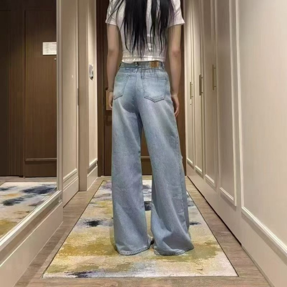 𝔾𝕣𝕒𝕔𝕖 𝕊𝕥𝕦𝕕𝕚𝕠♡下著♡率性刷破牛仔寬褲-細節圖4