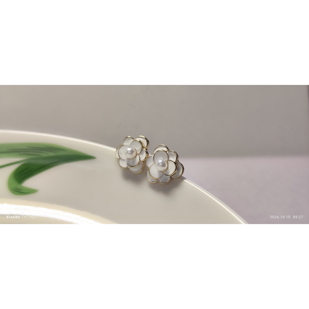 現貨小清新花朵耳钉-細節圖5