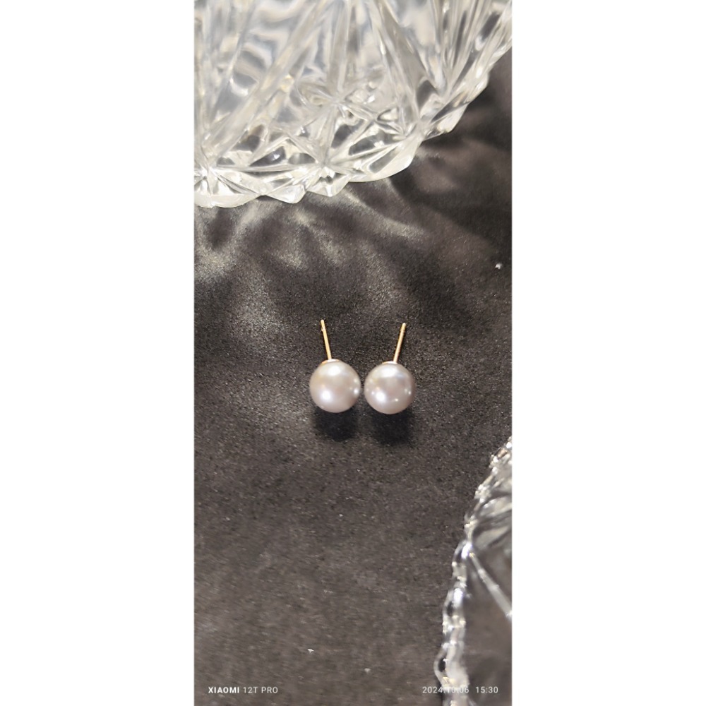 S925銀針珍珠耳釘-細節圖2