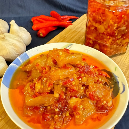 （限量發售）辣妹子-手工蘿蔔蒜味辣椒醬。