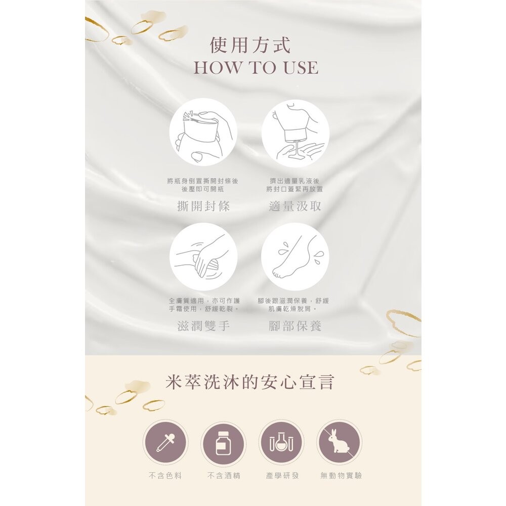 【台北士林*店面】SINTER顏璽》晶米吟釀潔膚潤膚乳 敏感肌膚適用 沐浴乳 潤膚乳 胺基酸 送禮-細節圖9