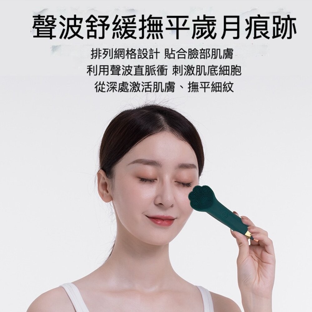 【實體店+發票】貓爪電動洗臉按摩器 潔面儀 洗臉儀 臉部清潔器 電動洗臉刷 送禮-細節圖4
