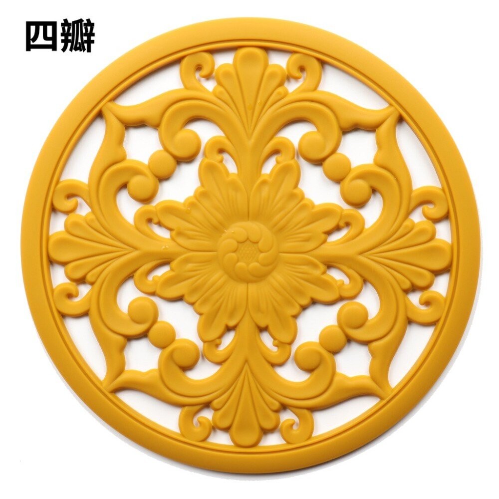 【台北士林*店面】鏤空花卉造型隔熱墊  精美鏤空隔熱墊 古典花卉隔熱墊 矽膠隔熱墊 耐高溫防燙碗墊 送禮-細節圖11