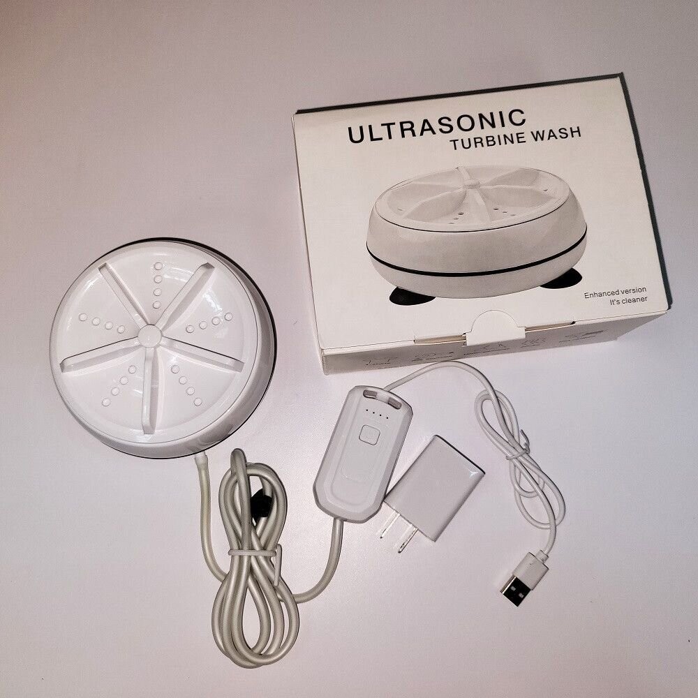 【實體店+發票】加強版迷你渦輪洗衣器 24W 超音波洗碗機 洗菜機 大馬力 出差旅行洗衣機 USB國際版 送禮-細節圖3