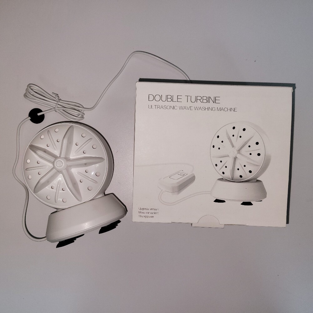 【實體店+發票】加強版迷你渦輪洗衣器 24W 超音波洗碗機 洗菜機 大馬力 出差旅行洗衣機 USB國際版 送禮-規格圖11