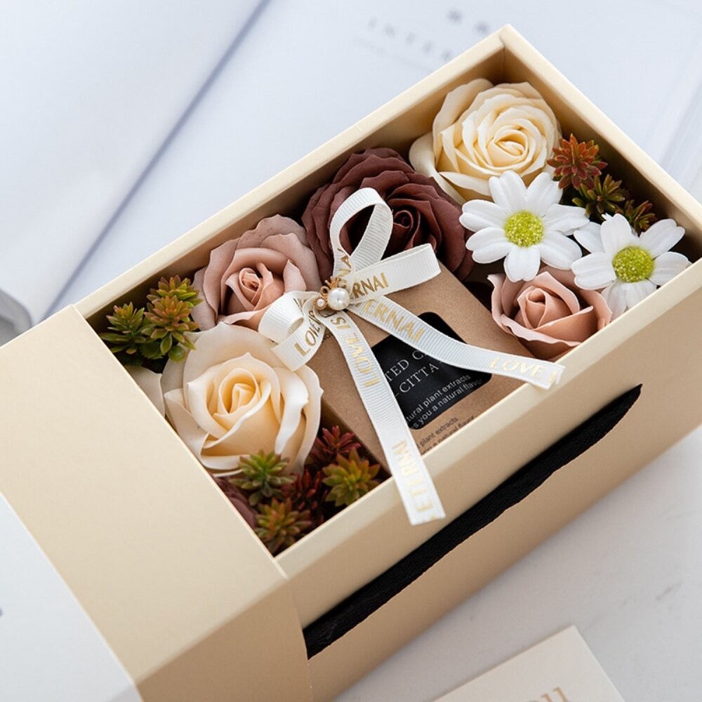 【實體店+發票】香氛蠟燭皂花禮盒 香皂花 香氛蠟燭燈 女生生日禮物 質感禮物 交換禮物 送禮 送禮-細節圖3