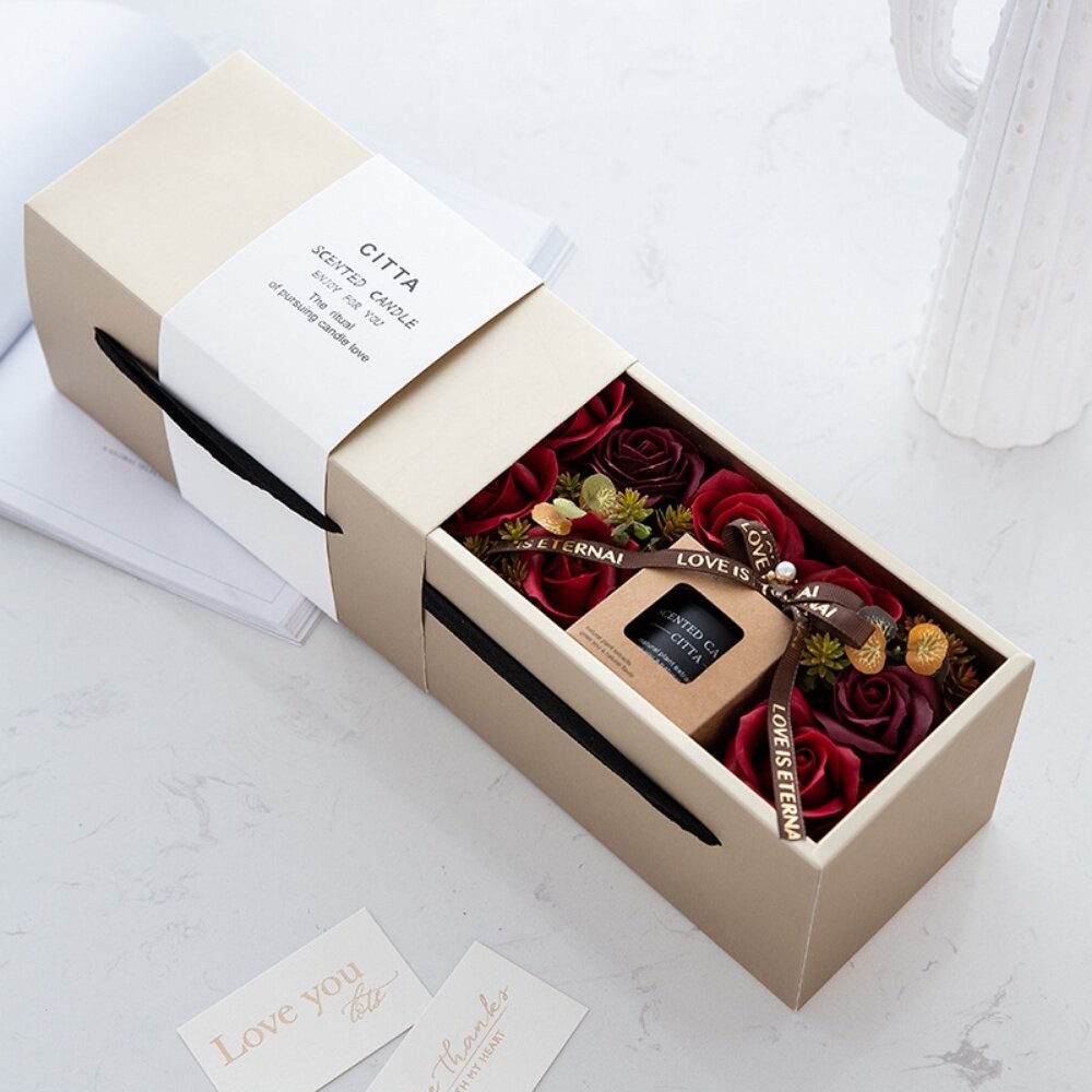 【實體店+發票】香氛蠟燭皂花禮盒 香皂花 香氛蠟燭燈 女生生日禮物 質感禮物 交換禮物 送禮 送禮-細節圖7