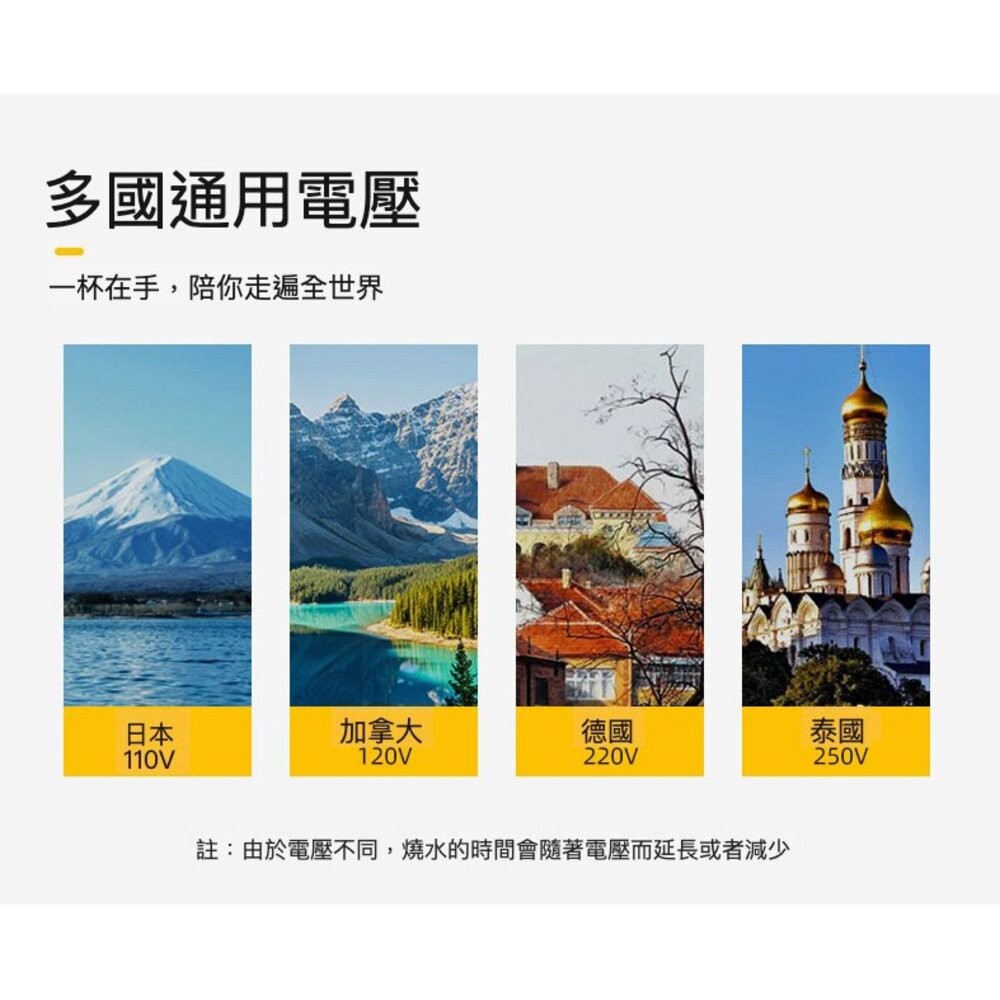 【台北士林*店面】攜帶式電熱水壺 加熱保溫杯 燒水保溫二合一 四段溫控 國際電壓 送禮-細節圖5